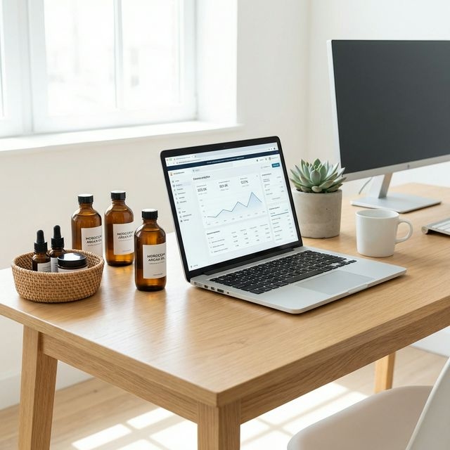 E-commerce dashboard on tablet and mobile