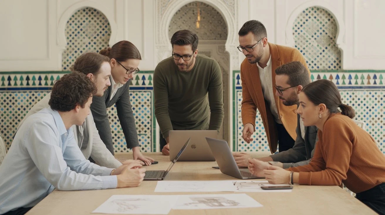 L'équipe de l'agence WebService, experts en création de site et IA au Maroc.