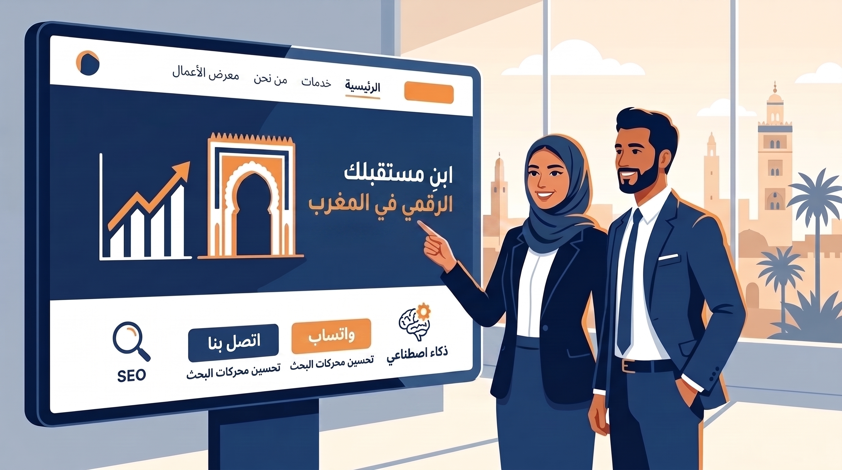 إنشاء موقع ويب احترافي في المغرب سنة 2026